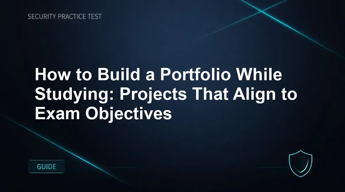 How to Build a Portfolio While Studying: Projects That Align to Exam Objectives