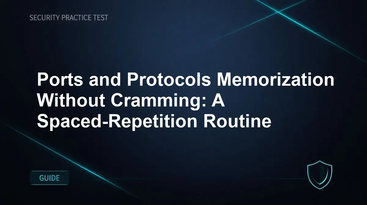 Ports and Protocols Memorization Without Cramming: A Spaced-Repetition Routine