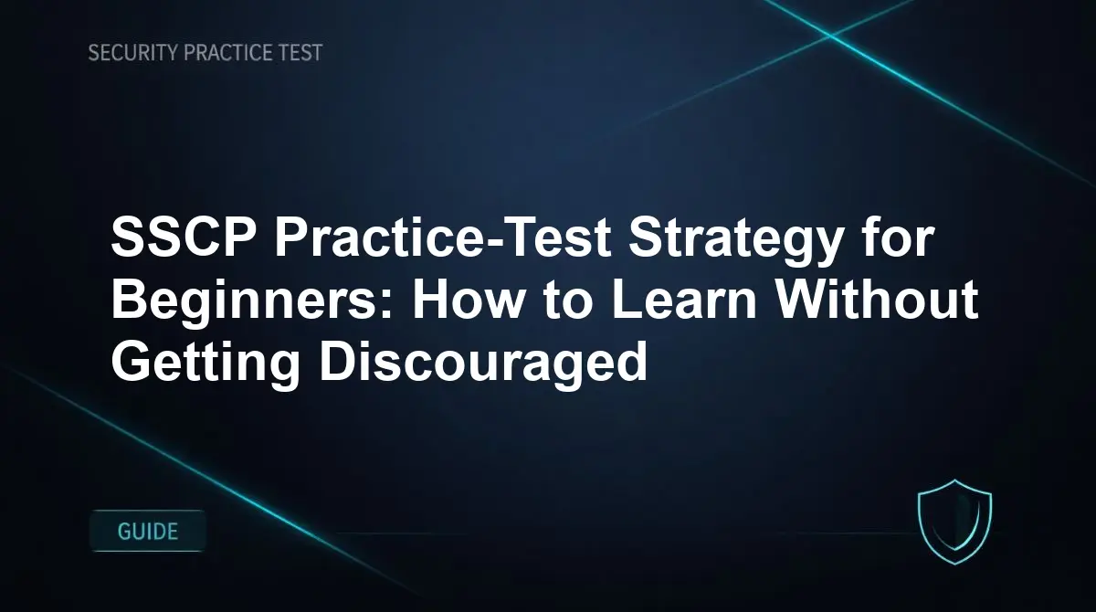 SSCP Practice-Test Strategy for Beginners: How to Learn Without Getting Discouraged
