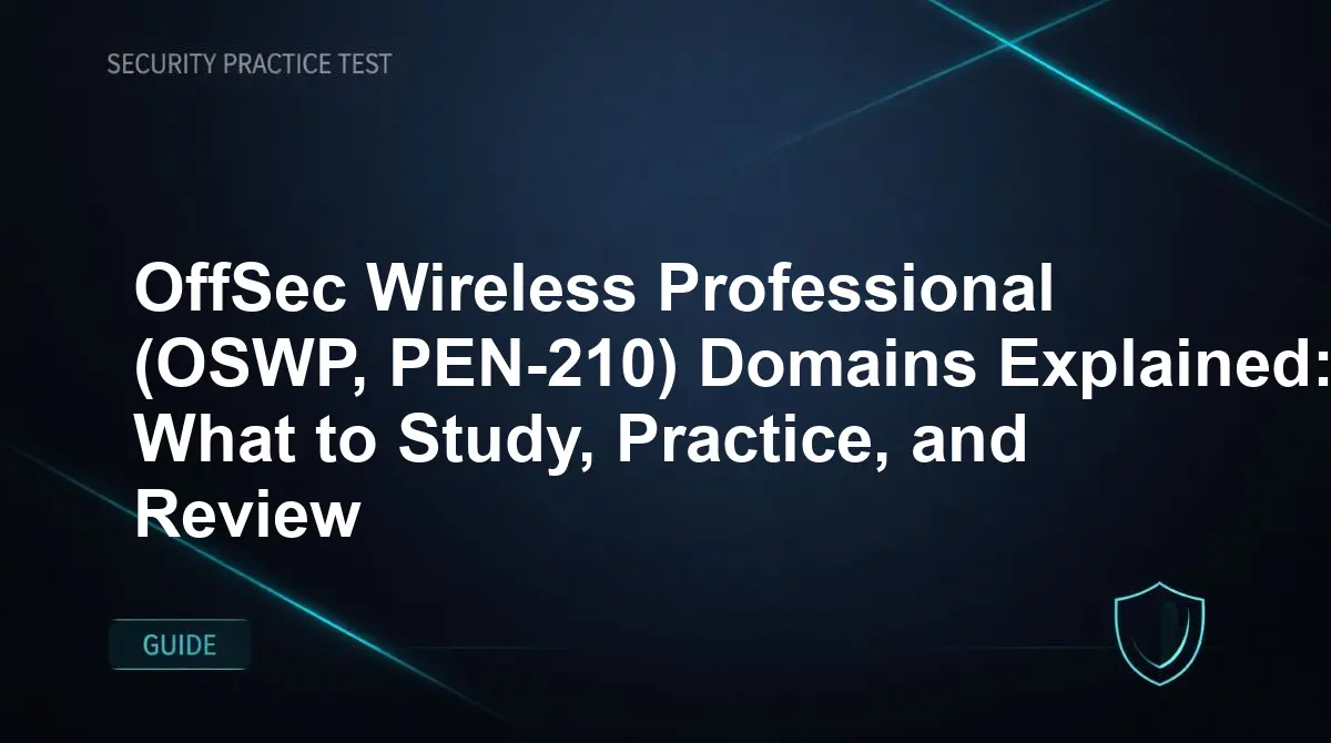 OffSec Wireless Professional (OSWP, PEN-210) Domains Explained: What to Study, Practice, and Review