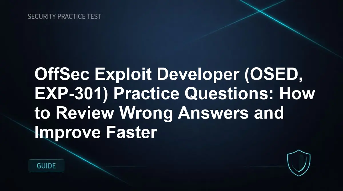 OffSec Exploit Developer (OSED, EXP-301) Practice Questions: How to Review Wrong Answers and Improve Faster