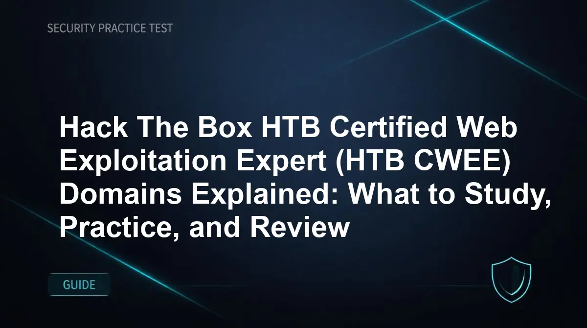 Hack The Box HTB Certified Web Exploitation Expert (HTB CWEE) Domains Explained: What to Study, Practice, and Review