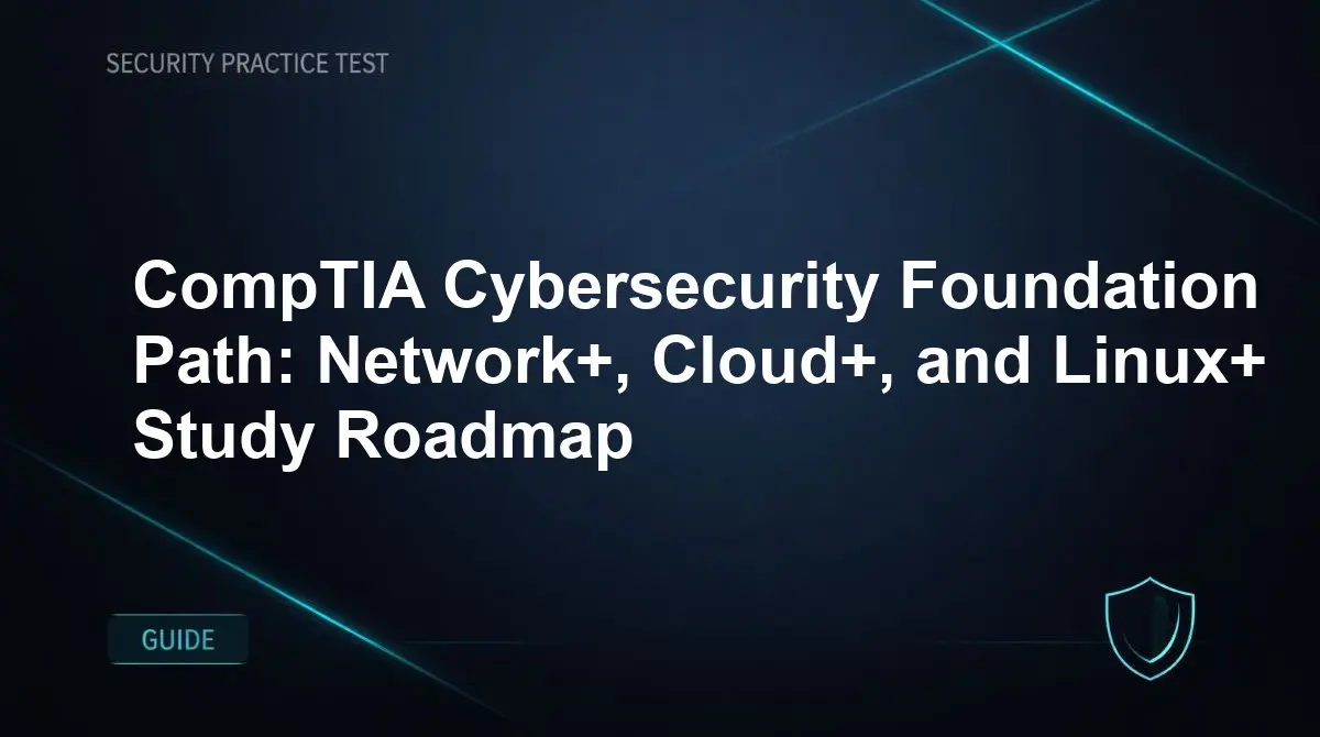 CompTIA Cybersecurity Foundation Path: Network+, Cloud+, and Linux+ Study Roadmap