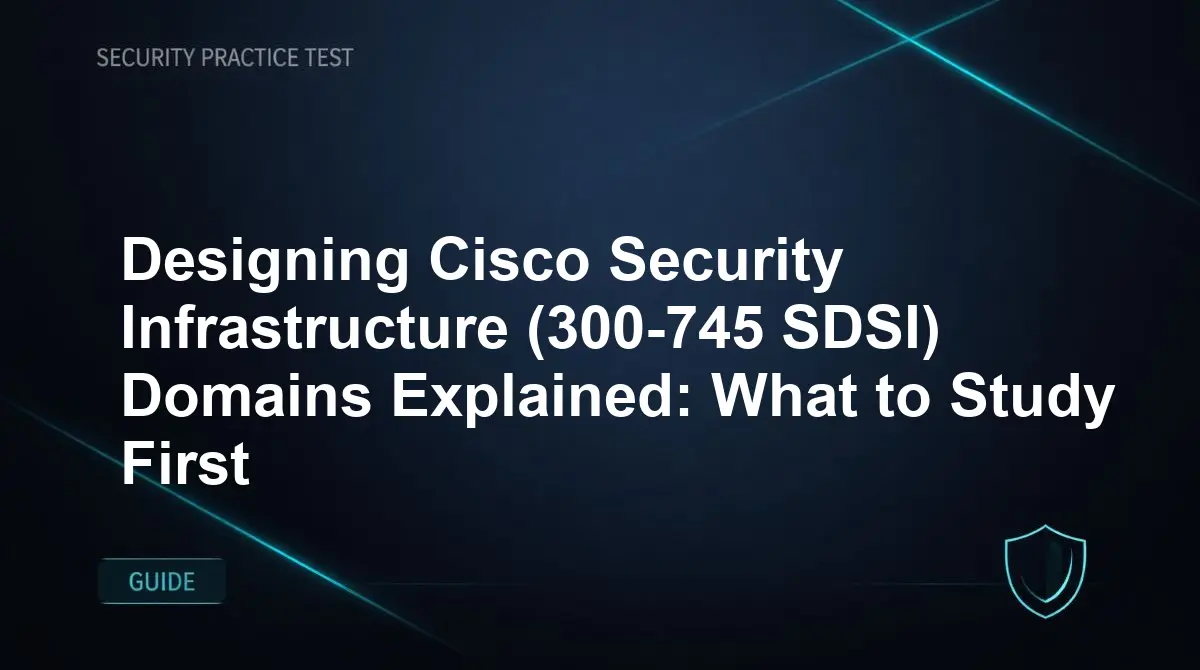 Designing Cisco Security Infrastructure (300-745 SDSI) Domains Explained: What to Study First