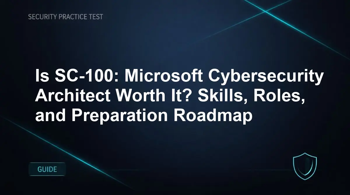 Is SC-100: Microsoft Cybersecurity Architect Worth It? Skills, Roles, and Preparation Roadmap