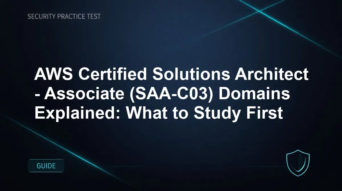 AWS Certified Solutions Architect - Associate (SAA-C03) Domains Explained: What to Study First