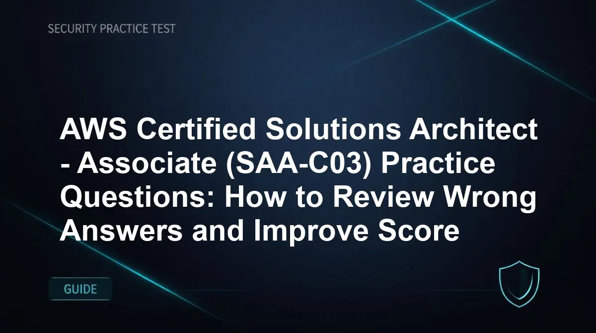 AWS Certified Solutions Architect - Associate (SAA-C03) Practice Questions: How to Review Wrong Answers and Improve Score