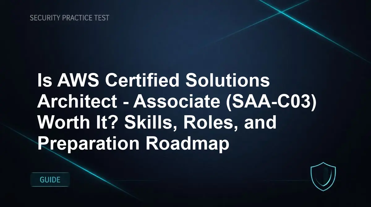 Is AWS Certified Solutions Architect - Associate (SAA-C03) Worth It? Skills, Roles, and Preparation Roadmap